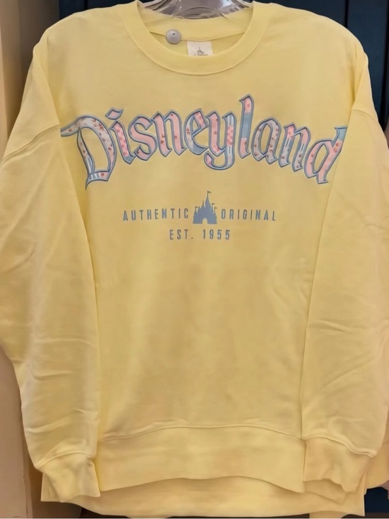 Disney Sweaters - Disneyland Authentic Original 1955 Castle Yellow Crewneck Sweater
